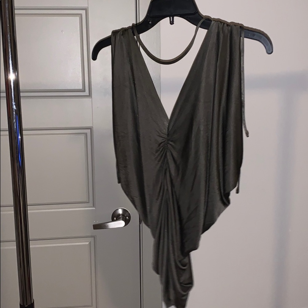 Fancy Ruffle Shirt - Olive